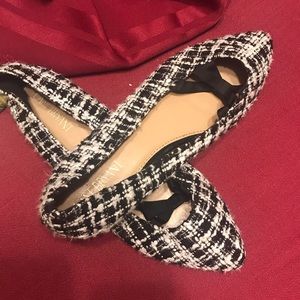Lane Bryant flats with sparkle  and adorable bow